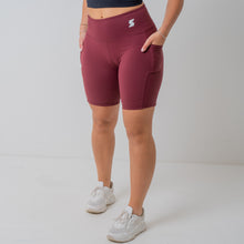 Load image into Gallery viewer, Thrive Shorts Merlot
